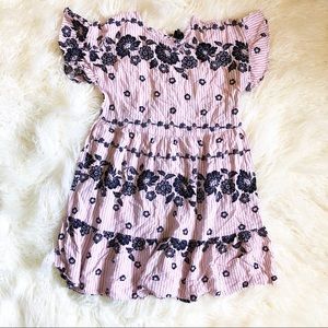 Art Class Girl’s Striped Floral Dress